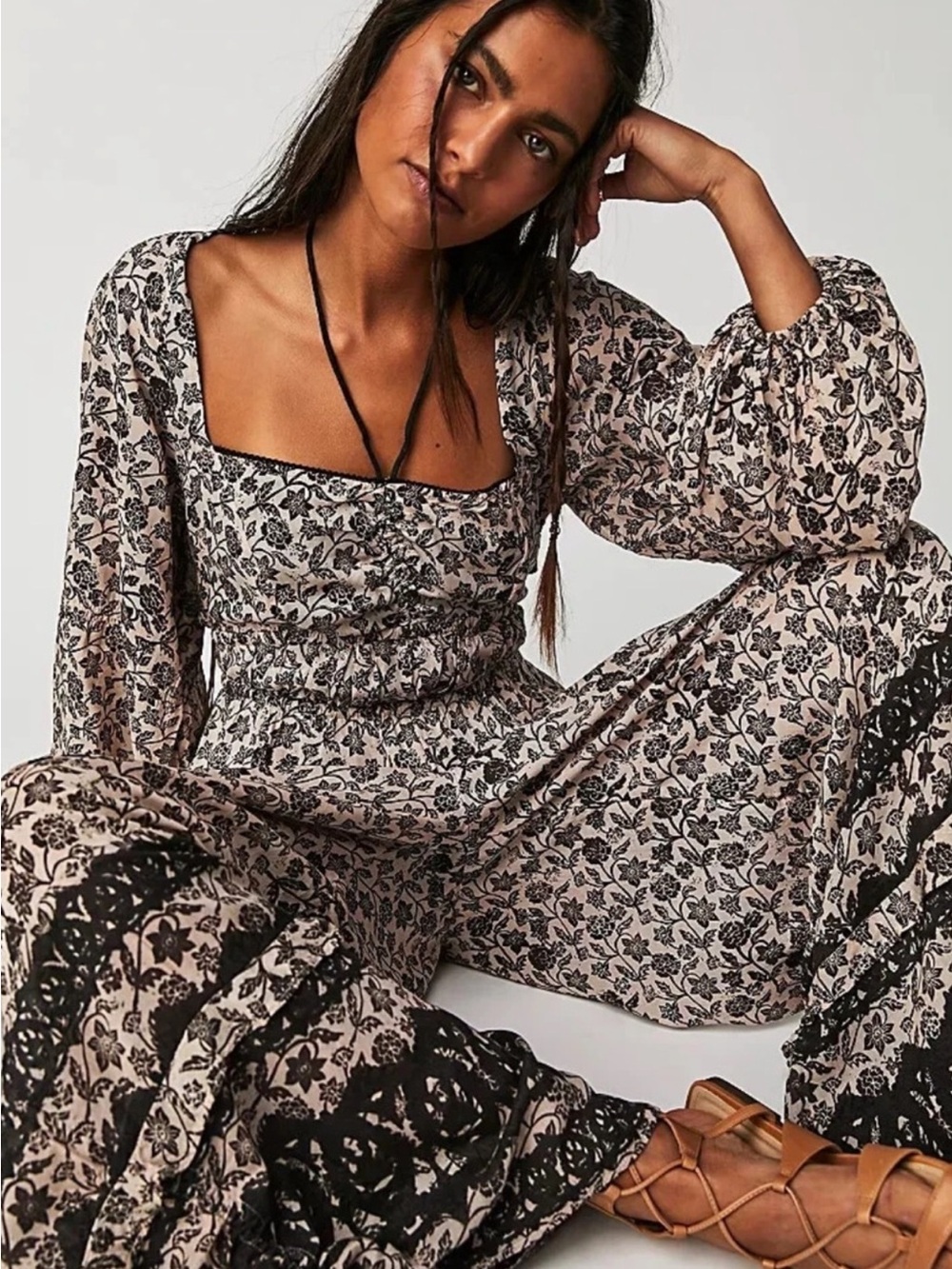 Free People Forever Timeless Soulmate Jumpsuit Size L